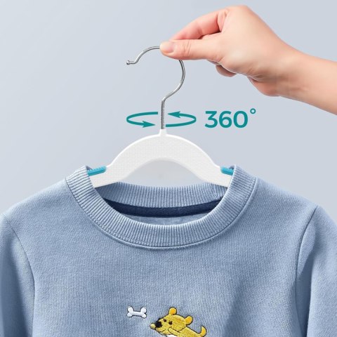 Wieszaki dziecięce KIDSI komplet 10 sztuk wielokolorowe