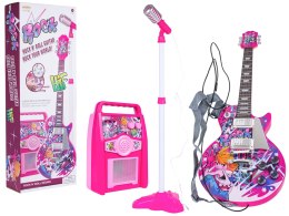 Zestaw Gitara + Wzmacniacz Różowy