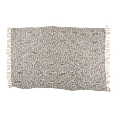 Arti Casa - Koc bawełniany w jodełke 130x170 cm (Czarny / Biały)