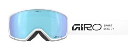 Gogle zimowe GIRO RINGO WHITE STACKED (OTG) (Sferyczne) (Szyba lustrzana kolorowa VIVID-Carl Zeiss ROYAL 19-42% S2) (NEW 2025/20