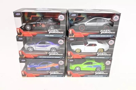 Jada Toys: Fast & Furious - Metal Pojazdy 6Rodz. 1:32