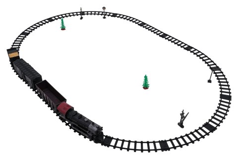 Kolejka Retro z Funkcją Świateł, Dźwięku i Dymu 172cm