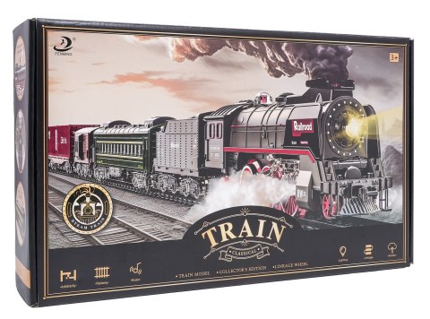 Kolejka Retro z Funkcją Świateł, Dźwięku i Dymu 216cm