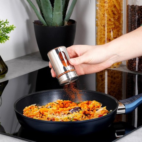 Pojemnik Szklany na Przyprawy Sitko 100 ml EXCELLENT z Dozownikiem 8 x 5 cm