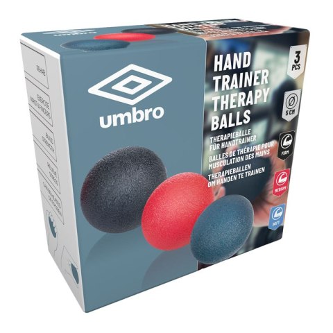 Umbro - Zestaw piłek terapeutycznych do ćwiczenia dłoni 3 szt.