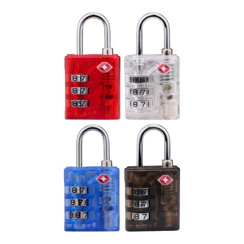 Dunlop - Kłódka do walizki / bagażu na szyfr TSA (Niebieski)