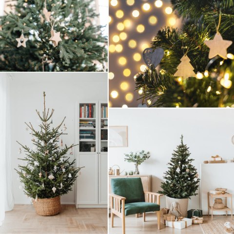 Zestaw 4 bombek papierowych składanych 8cm - śnieżna biel