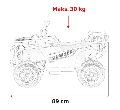 Pojazd Quad ATV Robust 01 Czarny