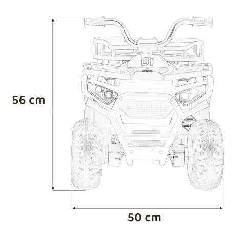 Pojazd Quad ATV Robust 01 Czarny