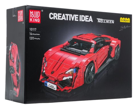Zestaw Klocków Pojazd Sportowe Czerwone 1311el.