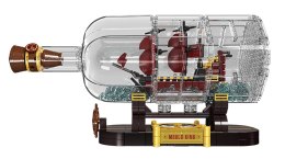 Zestaw Klocków Statek Piracki Czerwony w Butelce 885el.