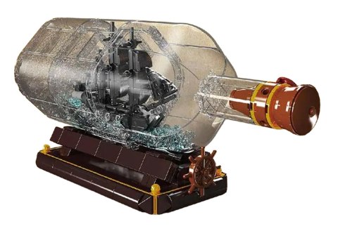 Zestaw Klocków Statek Piracki w Butelce 822el.