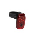 Dunlop - Lampka rowerowa tylna 5 LED z funkcją STOP K-Mark