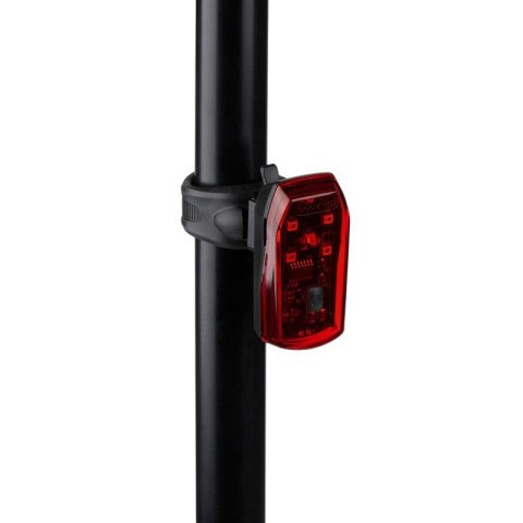 Dunlop - Lampka rowerowa tylna 5 LED z funkcją STOP K-Mark