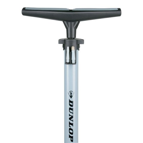 Dunlop - Pompka podłogowa do rowerów, piłek, materacy z manometrem (Niebieski)