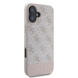 Guess 4G Bottom Stripe - Etui iPhone 16 (różowy)