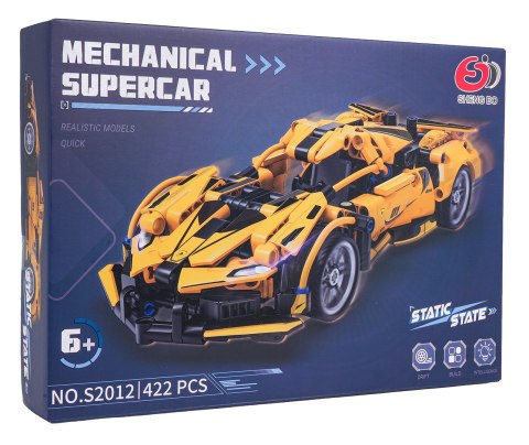 Klocki Auto Sportowe Żółte 422el.