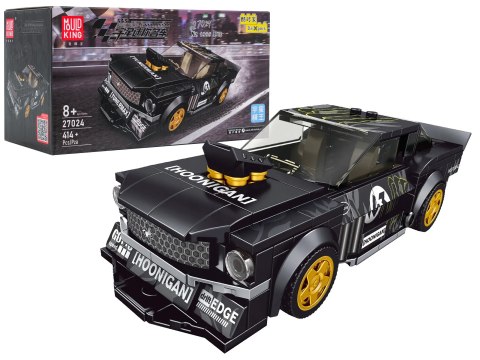 Zestaw Klocków Auto Sportowe Czarne 414el.