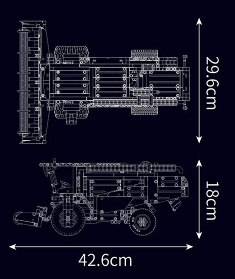 Zestaw Klocków Kombajn 1347el.