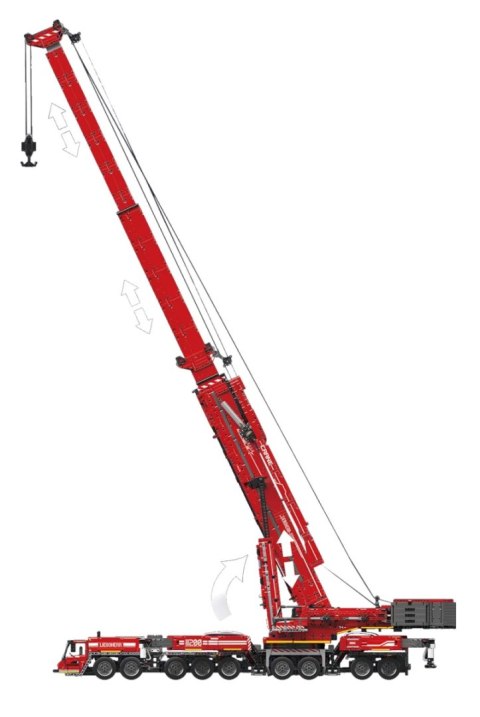 Zestaw Klocków Pojazd Dźwig Czerwony 8506el.