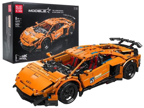 Zestaw Klocków Pojazd Sportowy Pomarańczowy 1620el.
