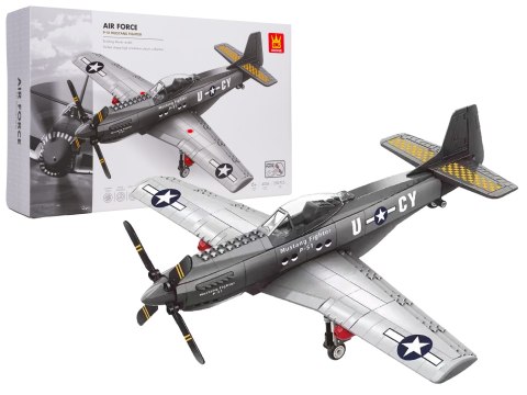 Zestaw Klocków Samolot Wojskowy 256el.