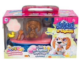 Zestaw Łazienka: piesek + błoto + 5 akcesoriów, Beagle #3 czarno-brązowy | Brudaski w Kąpieli