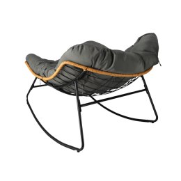 Bujany fotel kokon skandynawski XL Szary