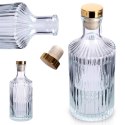 Butelka Szklana VILDE 250 ml z Korkiem Ryflowana na Oliwę lub Nalewki