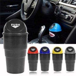 Dunlop - Kosz na śmieci do samochodu 400 ml 10x17 cm (Żółty / Czarny)