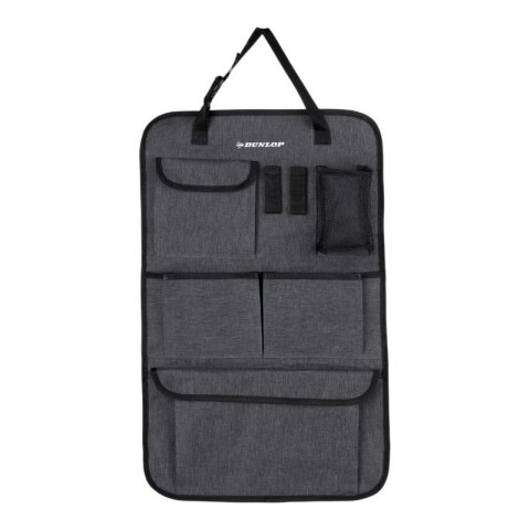 Dunlop - Organizer na tylne siedzenie samochodu 65x41 cm (Szary)