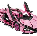 Klocki Auto Sportowe Różowe 1280el.