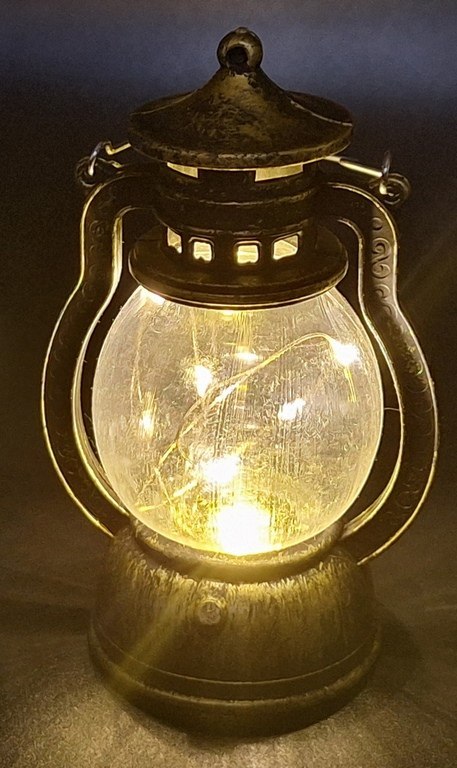 Lampka nocna LED - lampa naftowa - P101