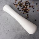 Moździerz z Tłuczkiem do Przypraw Porcelanowy Biały Houseware