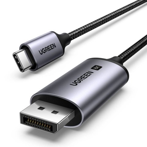 Ugreen 25839 adapter kablowy 3 m USB Type-C DisplayPort Czarny, Szary