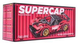 Zestaw Klocków Auto Sportowe Czerwone 482el.