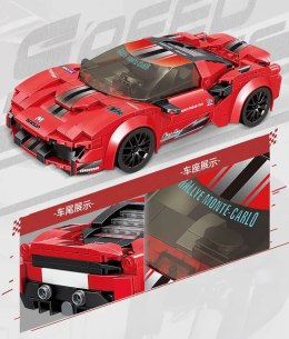 Zestaw Klocków Auto Sportowe Czerwone R/C