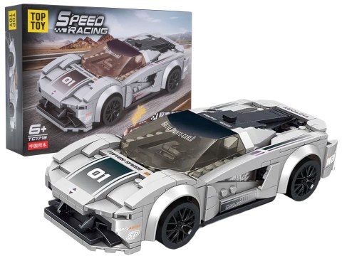 Zestaw Klocków Auto Sportowe Szare R/C