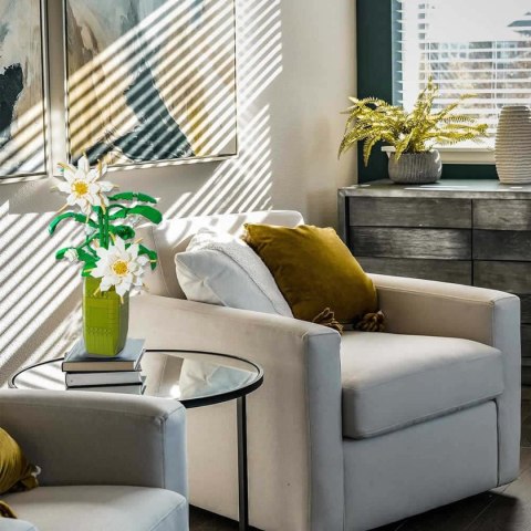 Zestaw Klocków Kwiaty Białe 571el.