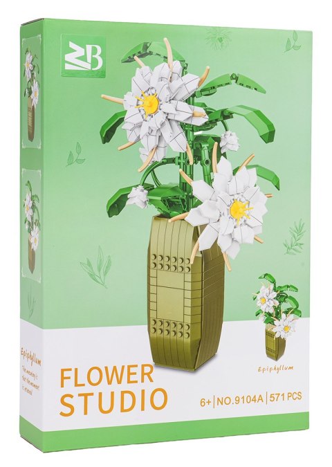 Zestaw Klocków Kwiaty Białe 571el.