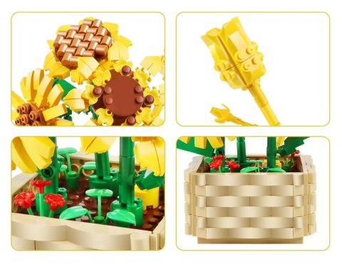 Zestaw Klocków Kwiaty Słoneczniki 550el.