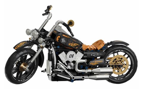 Zestaw Klocków Motocykl Czarny 455el.