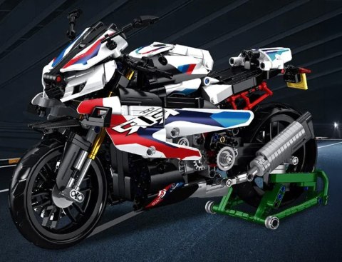 Zestaw Klocków Motocykl Ścigacz Biały 912el.