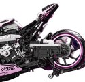 Zestaw Klocków Motocykl Ścigacz Różowy 2066el.