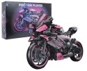 Zestaw Klocków Motocykl Ścigacz Różowy 2066el.