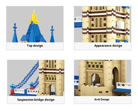 Zestaw Klocków Seria Budynki Tower Bridge 1054el.