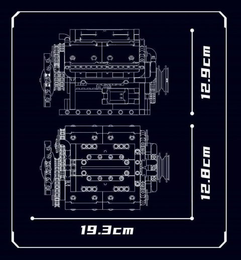 Zestaw Klocków Silnik 552el.