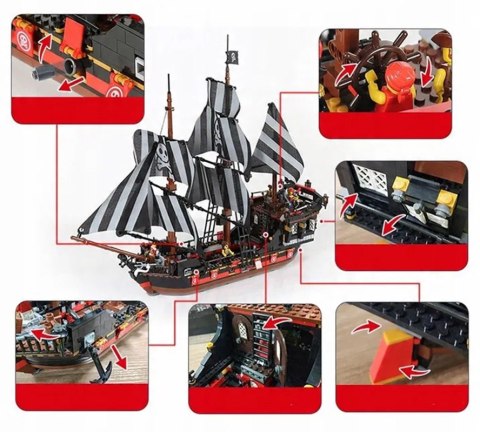 Zestaw Klocków Statek Piracki