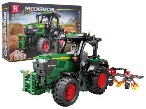 Zestaw Klocków Traktor Zielony + Akcesoria 1828el.