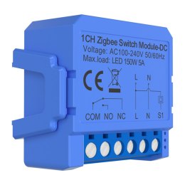 1-kanałowy moduł przełącznika ZigBee ze stykiem beznapięciowym Avatto ZWSM16-DC32V-1